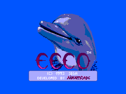 Ecco the Dolphin (Europe) Title Screen